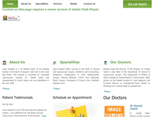 Tablet Screenshot of lotushospital.org